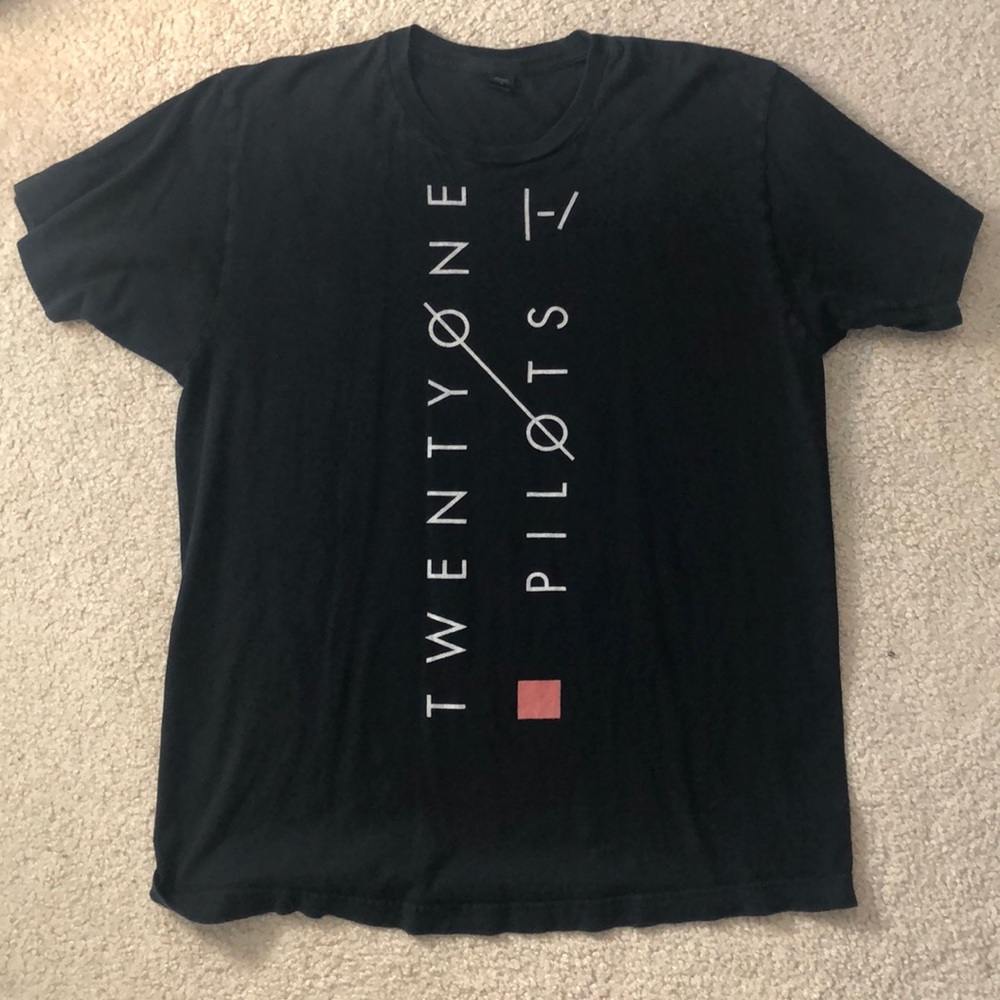 Twenty One Pilots Vertical Name T-Shirt